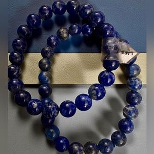 Lapis Blue 10mm Crystal Bracelet